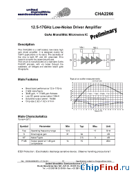 Datasheet CHA2266-99F производства UMS