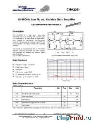 Datasheet CHA2291 manufacturer UMS