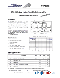 Datasheet CHA2292-99F/00 manufacturer UMS