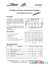 Datasheet CHA2294-99F manufacturer UMS