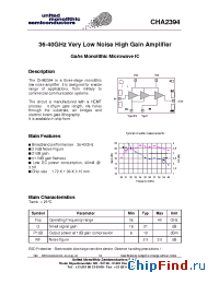 Datasheet CHA2394 manufacturer UMS