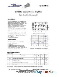Datasheet CHA3093C manufacturer UMS