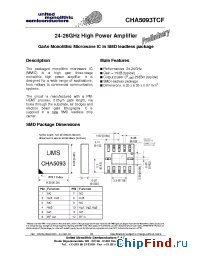 Datasheet CHA5093TCF/24 manufacturer UMS