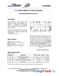 Datasheet CHA5290 производства UMS