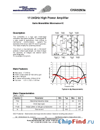 Datasheet CHA5293a-99F manufacturer UMS