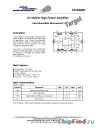 Datasheet CHA5297-99F manufacturer UMS