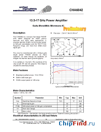 Datasheet CHA6042-99F manufacturer UMS