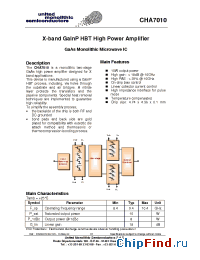 Datasheet CHA7010-99F/00 manufacturer UMS