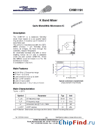 Datasheet CHM1191 manufacturer UMS