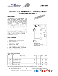 Datasheet CHM1290-99F/00 manufacturer UMS