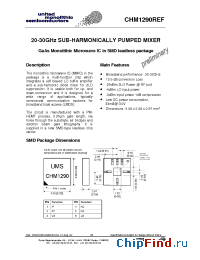 Datasheet CHM1290REF manufacturer UMS