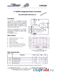 Datasheet CHR2292 manufacturer UMS