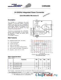 Datasheet CHR2295-99F manufacturer UMS