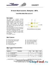 Datasheet CHU3277-98F manufacturer UMS