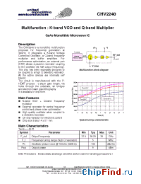 Datasheet CHV2240-99F manufacturer UMS