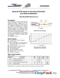 Datasheet CHV2242c-98F manufacturer UMS