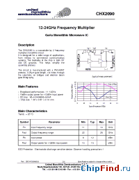 Datasheet CHX2090 manufacturer UMS