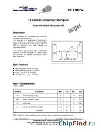 Datasheet CHX2093A manufacturer UMS