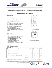 Datasheet CND2047-DAF manufacturer UMS