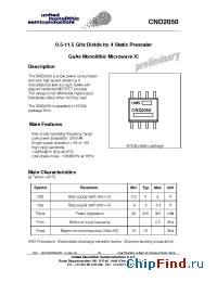 Datasheet CND2050-99F manufacturer UMS