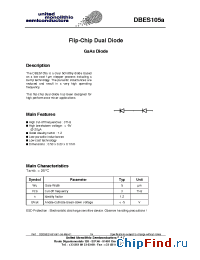 Datasheet DBES105A manufacturer UMS