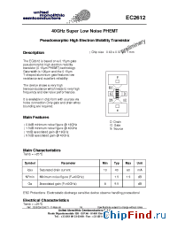 Datasheet EC2612-99F/00 manufacturer UMS