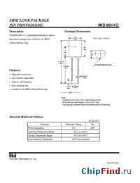 Datasheet MID-85H1C manufacturer UOT