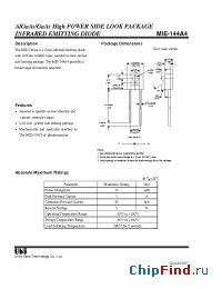 Datasheet MIE-144A4 manufacturer UOT