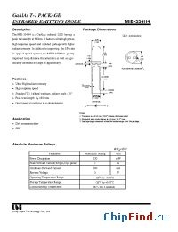 Datasheet MIE-334H4 manufacturer UOT