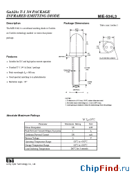 Datasheet MIE-534L3 manufacturer UOT