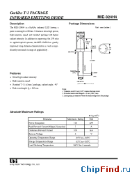 Datasheet MIE-824L3 manufacturer UOT