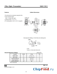 Datasheet MOF-T3C2 manufacturer UOT