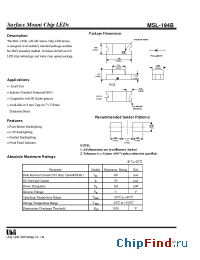 Datasheet MSL-194B manufacturer UOT