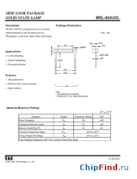 Datasheet MSL-824UOL manufacturer UOT