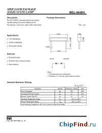 Datasheet MSL-854BV manufacturer UOT