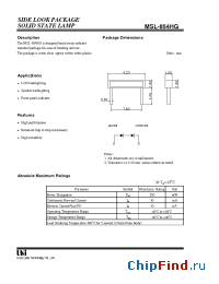 Datasheet MSL-854HG производства UOT