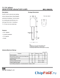 Datasheet MVL-544UOL manufacturer UOT