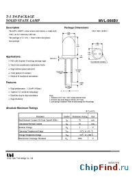 Datasheet MVL-564BV manufacturer UOT