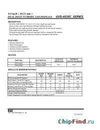 Datasheet UVD-432XC manufacturer UOT