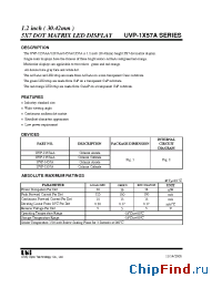 Datasheet UVP-1557A manufacturer UOT