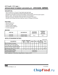 Datasheet UVS-54XA manufacturer UOT