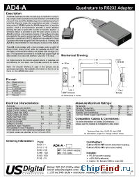 Datasheet AD4A manufacturer Us Digital