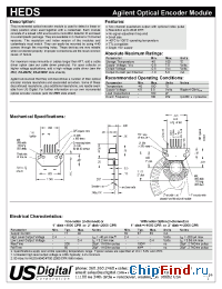 Datasheet HEDS manufacturer Us Digital