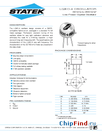 Datasheet LQXO-4OSC manufacturer Us Digital