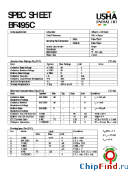 Datasheet BF495C manufacturer USHA