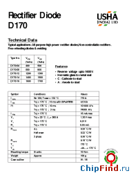 Datasheet D170/04 manufacturer USHA
