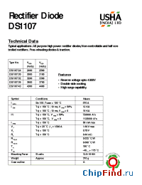 Datasheet DS1107/24 manufacturer USHA