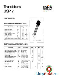Datasheet USP17 manufacturer USHA