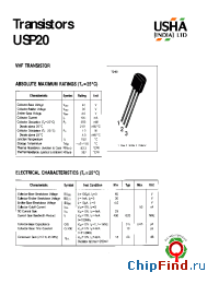 Datasheet USP20 manufacturer USHA