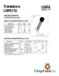 Datasheet USP5172 manufacturer USHA